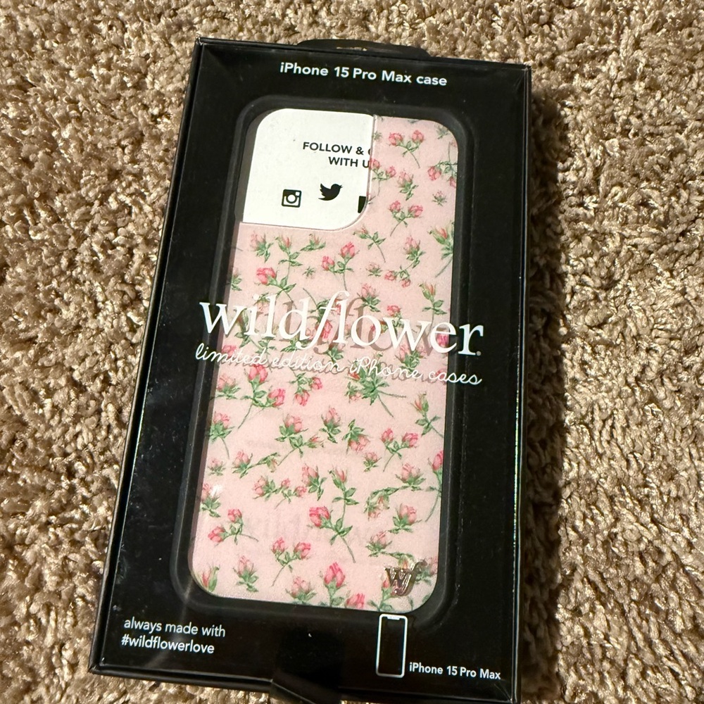 Wildflower iPhone 15 Pro Max Case